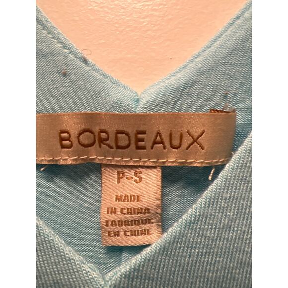 Bordeaux Women’s Sleeveless V-Neck Soft Summer Pullover Tank Top‎ Size S Blue - Picture 2 of 3